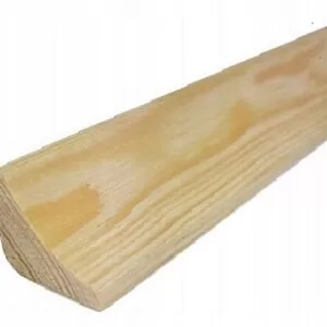 Ćwierćwałek wklęsły sosnowy 20x20